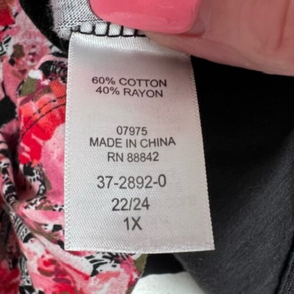 Roamans Womens Handkerchief-Hem Tunic Tank Plus Size 22/24 1X - Picture 5 of 5